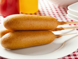 Organic CornDog on a stick