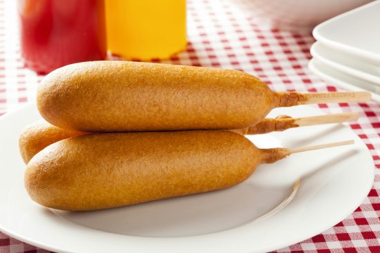 Organic CornDog on a stick